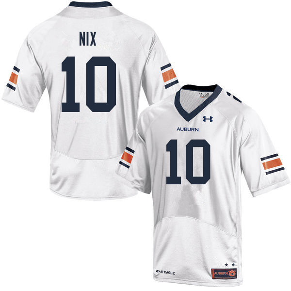 Auburn Tigers Men's Bo Nix #10 White Under Armour Stitched College 2019 NCAA Authentic Football Jersey EJC1874CH